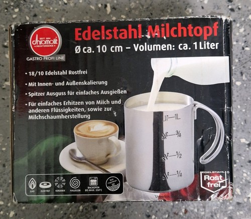 Edelstahl milchtopf 1 liter - -,