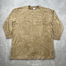 Nike Herren Vintage Sweater Gr.M beige Sweatshirt Pullover LOGO regular Cord