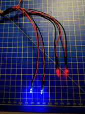 LED Beleuchtung für 1:24 / 1:25 Modellbau Front (3mm) und Rücklicht (1,9mm)