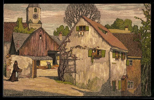 Künstler ernst e - künstler-ak,