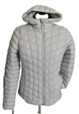 Marmot, S-36, federleichte Kapuzen-Step-Jacke, 3M Thinsulate, helles Grau, TOP!