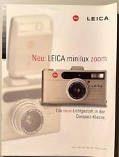 LEITZ LEICA Broschüre    LEICA minilux zoom   1998