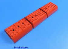 LEGO® Eisenbahn (7938) Zug / Lok / Waggon Dach rot  / 3 Stück