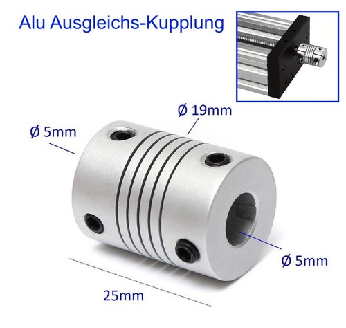 5mm auf rund - 5mm, stange