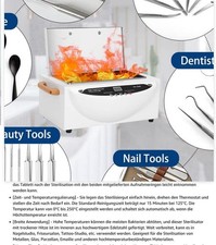 Xverycan 500W Heißluftsterilisator Desinfektion, 250℃ Trockene Hitze Hochtempera