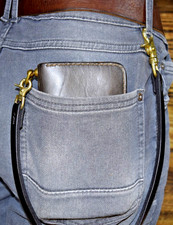 Wallet Chain Messing US Leder