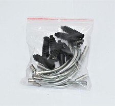 10 Paar Zugführungsrohr V-Brake,90° und 10x Gummi Faltenbalg,SHIMANO,Tektro,Avid