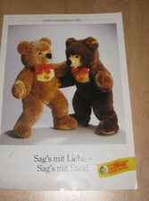 Steiff Geschenkideen 1990 Prospekt Katalog Stofftiere 