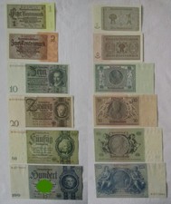 6 Reichsbanknoten Deutsches