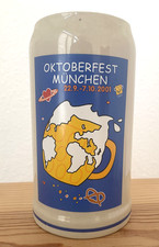 Original Maßkrug Bierkrug 1 Liter Oktoberfest München 2001