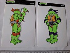 2 Aufkleber  Teenage  Mutant  Ninja Turtles Raphael  Donatello Sammlung  (40)