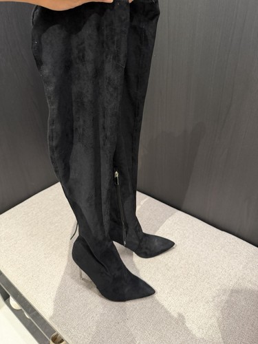 Schwarze overknee stiefel - schwarze, overknee-stiefel