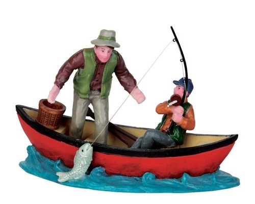 Lemax 52344 640 canoe catch - canoe,