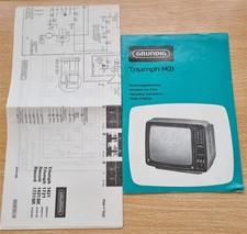 Schaltbild + Bedienungsanleitung Grundig TV Triump 1421