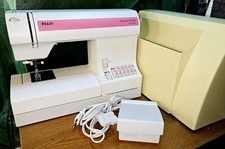 Pfaff Tipmatic 6120 mit IDT-system Freiahrm-flachbett Nähmaschine Top-Zustand