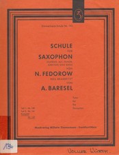 Noten: Fedorow/Baresel: Schule für Saxophon (komplett)