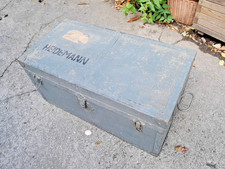 LUFTWAFFE TRUHE KOFFER OFFIZIER LEUTNANT LUFT-LANDE-SCHULE SCHONGAU ANTIK WW WK