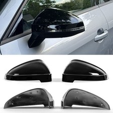 2X Schwarz Spiegelkappen