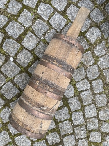 Altes butterfass holz metall - altes,