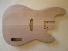 E-Bass Korpus Body 54er P-Bass-Style aus Roterle/red alder