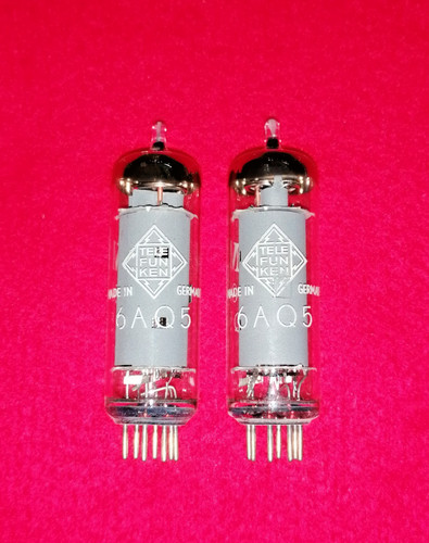 Matched pair 6aq5 telefunke - pair,