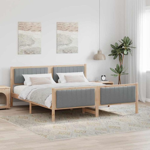 Vidaxl bettgestell braun und - vidaxl,