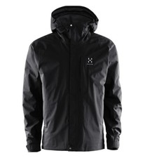 Haglöfs Jacke Herren Gr.L Stratus Gore-Tex 24.000 mm Regenjacke Schwarz 154816