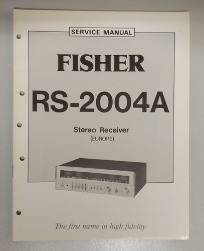 Fisher service manual - fisher,