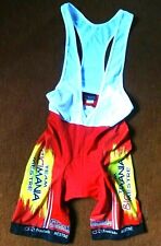 Radsporthose Suit Tight BICYCLE LINE Gr. M rot-schwarz-gelb Gelpolster neu