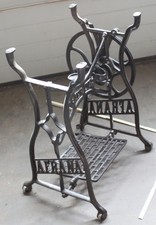 tisch fuss näh maschine guss eisen metall gestell AFRANA alt top vintage deko