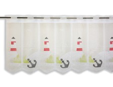 Scheibengardine Leuchtturm HxB