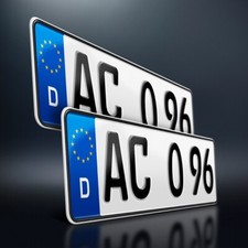 2 Kfz Kennzeichen | 400 x 110mm | Nummernschild | Autokennzeichen | DHL-Versand