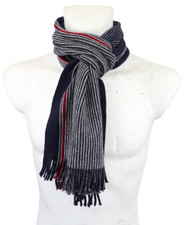 Hugo Boss Schal Herren Einheitsgröße Mehrfarbig Logo Rechteckig Gestreift Schal