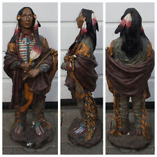 Grosse - Indianer - Figur - Skulpur - Statue - Dekofigur - Lebensecht -Häuptling