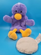 Ente Lila & Körnerkissen Hülle Wärmflasche - Bezug Kuscheltier Stofftier 45 cm