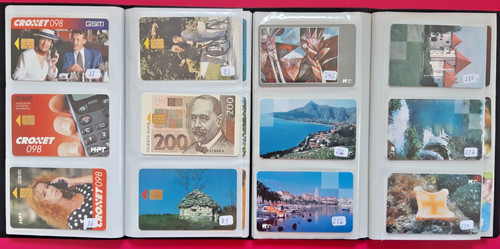 126 telefonkarten kroatien - kroatien, in