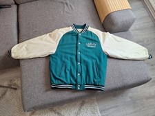 Philadelphia Eagles NFL Wolle Varsity Baseball Jacke Green and White 