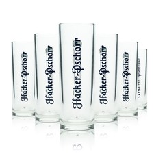 Hacker pschorr bier glas - 6x,