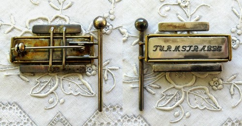 Alter silberner anstecker - silberner,