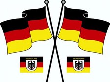 Aufkleber Deutschland Flaggen