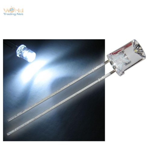 Led 5mm concave weiß - led,