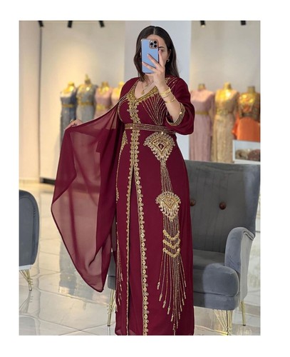 Burgunder brautkleid kaftan - burgunder,
