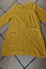 Kleid * Made In Italy * Gelb* Einheitsgröße * 100% Leinen *