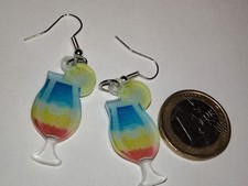 Ohrhänger Cocktail bunt ca 3