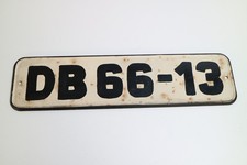 Vintage Kennzeichen DB 66-13