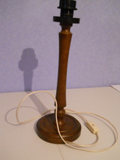 Stehlampe , Tischlampe Nußbaum.
