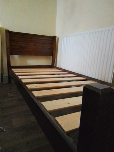 Massivholz einzelbett - massivholz,