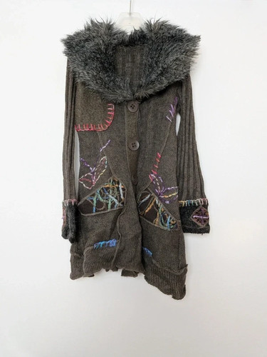 Damen strickjacke mantel boho - strickjacke,