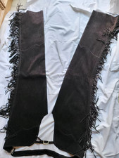 Dunkelbraune Chaps aus