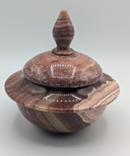 Vintage onyx marmor deckeldose - onyx,